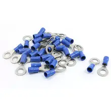 30 шт. RV2-6 А. В. Г 16-14 27А Синий Электрический кольцевые изоляционные обжимные клеммы