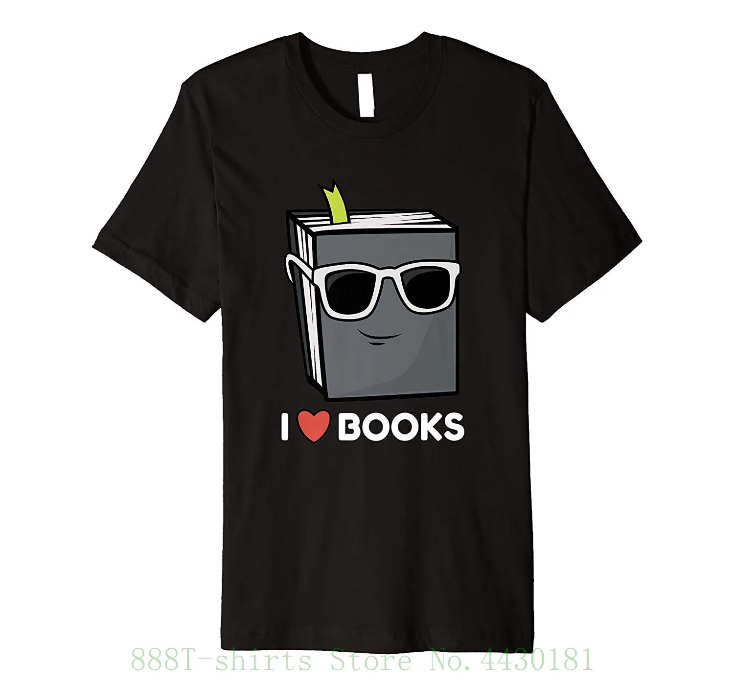 Женская футболка с надписью I Love Books летняя повседневная хлопковая для любителей