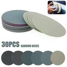 

30pcs 5inch sanding discs Wet Dry Sandpaper Assortment 800-3000Grit Sander Disc 125mm Waterproof Sandpaper Hook& Loop Sand paper