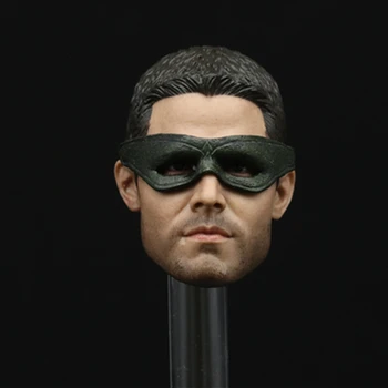 

1/6 Scale Stephen Amell Green Arrow Head Sculpt For 12" Phicen Male Action Figure Body DIY