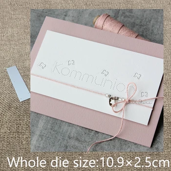 

New Design Craft Metal stencil mold Cutting Dies German Communion decoration scrapbook die cuts Album Paper Card Craft Embossing