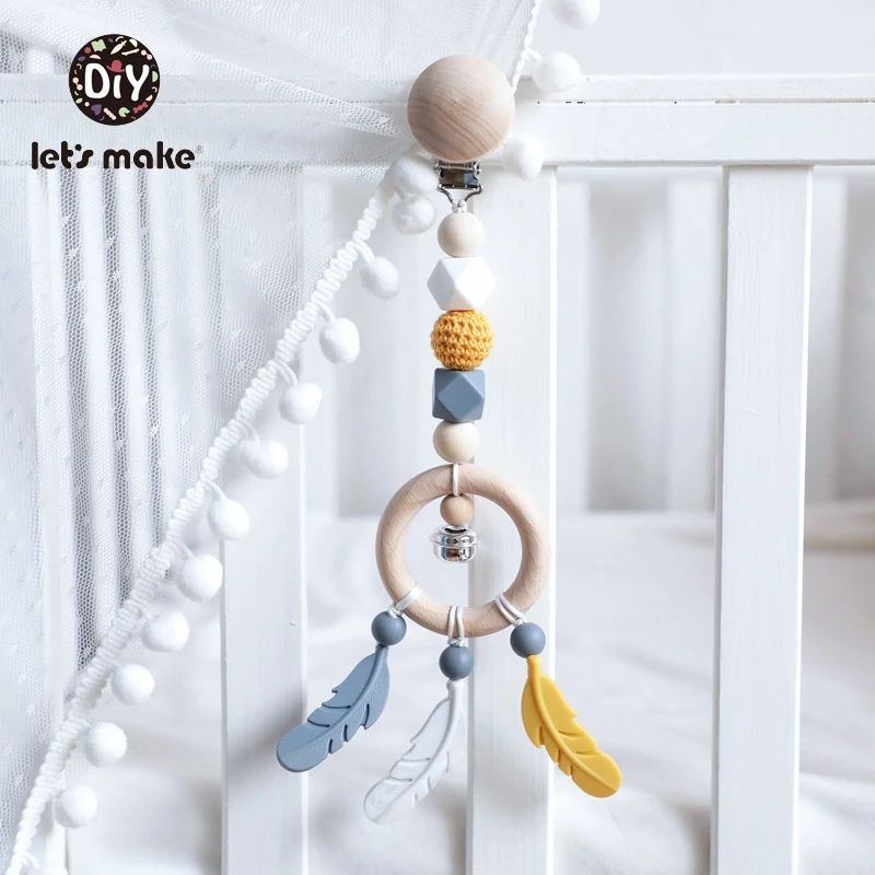 Baby Toys Chain-Ring Rattle Crib Mobile-On-The-Bed Musical New-Born-Trolley Silicone