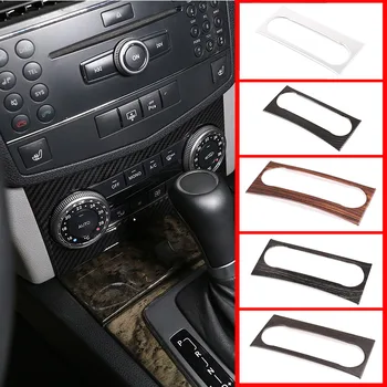 

7Style ABS Chrome Car Center Air Conditioning Decoration Frame Trim Interior Accessories For Mercedes benz C Class W 204 2008-14
