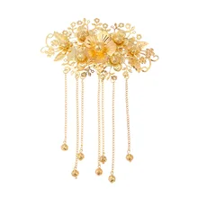 Экзотический Allure китайский гребень для волос Cheongsam аксессуар для волос(Золотой