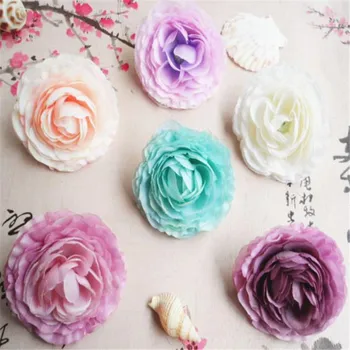 

48Pcs Fake Multilayer Rose Flower Head Dia.2.95" Simulation Roses for DIY Wedding Home Decorative Flower Arranging Accessories