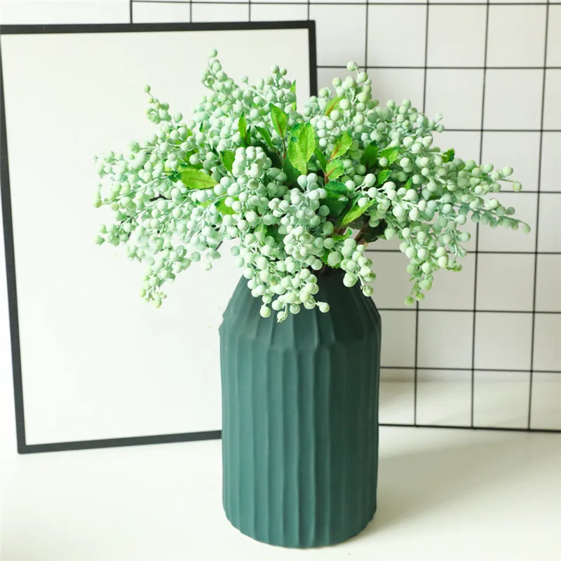 

Artificial Berries Flowers Fruit Fake Berry and Small Foam Flowers Decoration Party Wedding Home Table Plant Arrangement