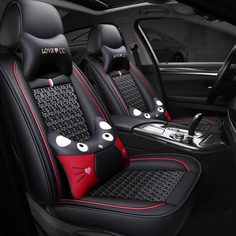 

Beijing Modern IX25 Brand New Shengda I30 Ruiyi Seat Cover Cartoon Automobile Seat Cushion Summer Viscose All Edges Included Sea