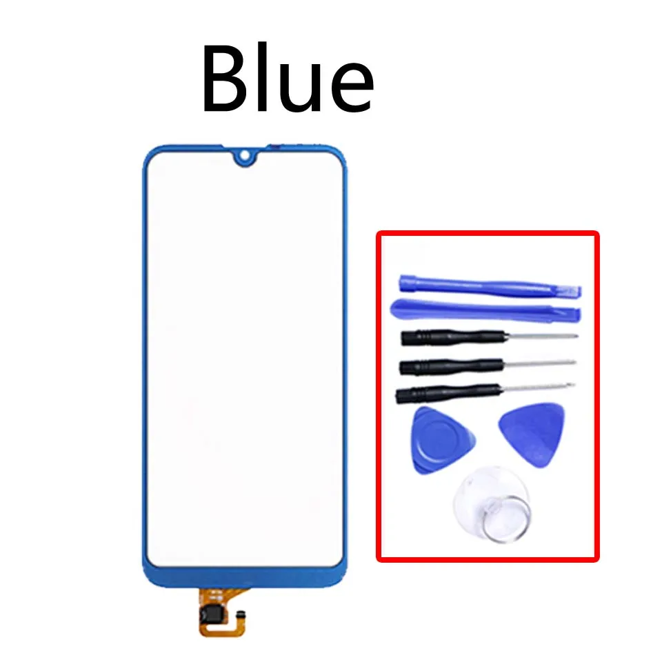 Blue-With tool 6,2" для Huawei Y7 сенсорный экран дигитайзер сенсор Передняя стеклянная панель для Y7 Prime DUB-LX1 DUB-LX3 сенсорный экран - Цвет: Blue-With tool