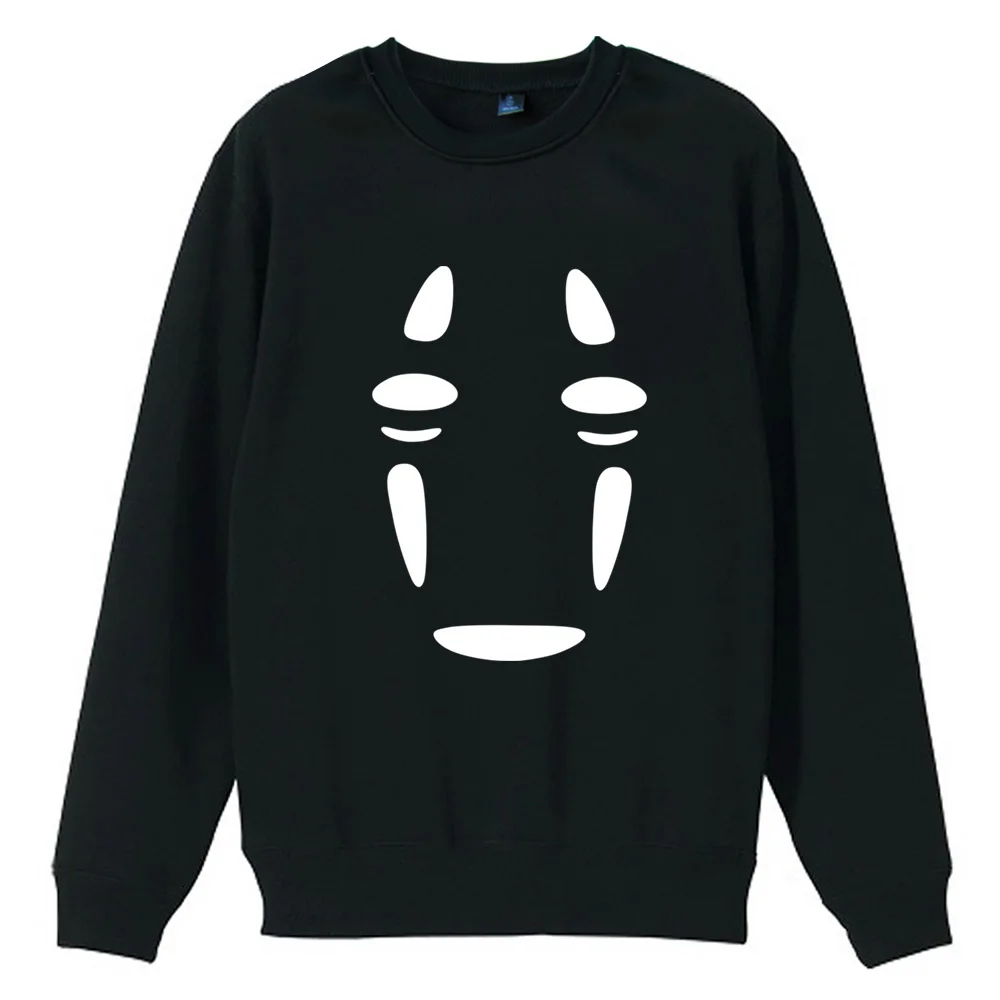 Пуловер ZIIART Мужской без лица свитшот с круглым вырезом и таинственным призраком