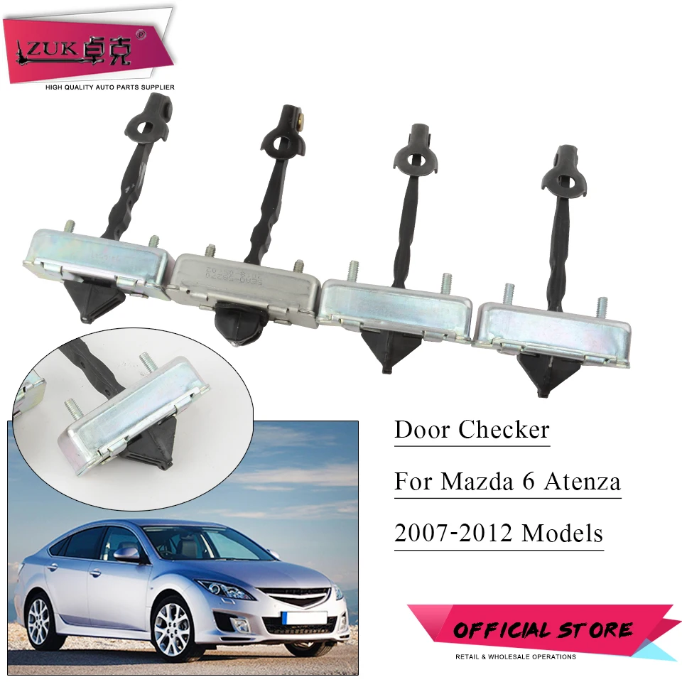 ZUK Door Stopper Check Strap Limiting Hinge Arm For MAZDA 6 GH1 2007 2008 2009 2010 2012 Opening Limit Rod | Автомобили и