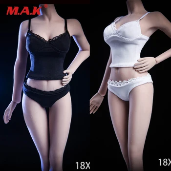 

18XG26 1/6 Scale Female Clothes Set Sexy Bikini Underwear Suit Teenage Sling Shorts Set for Female Seamless Action Figure Body