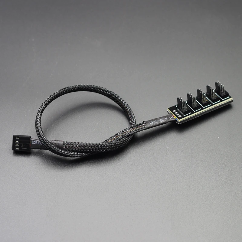 1 шт. Новый 4 контактный разъем 3pin на pin сплиттер для 3Pin/4Pin PWM хоста охлаждения чехол