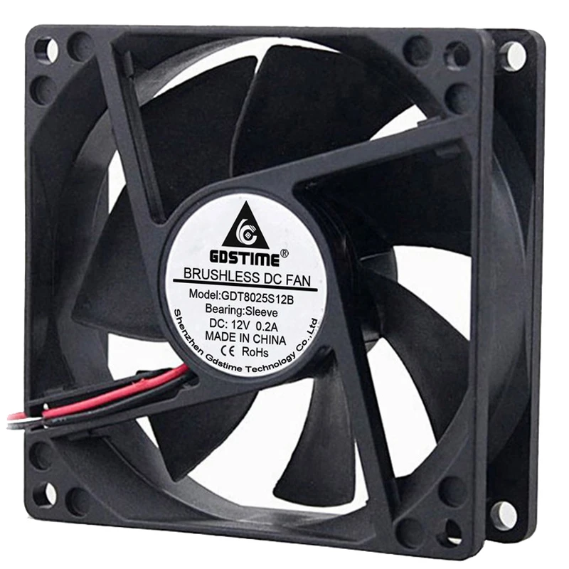 5PCS LOT Gdstime DC 5V 2Pin 50mm 50x50x10mm 5010 Motor Radiator Cooler Cooling Fan