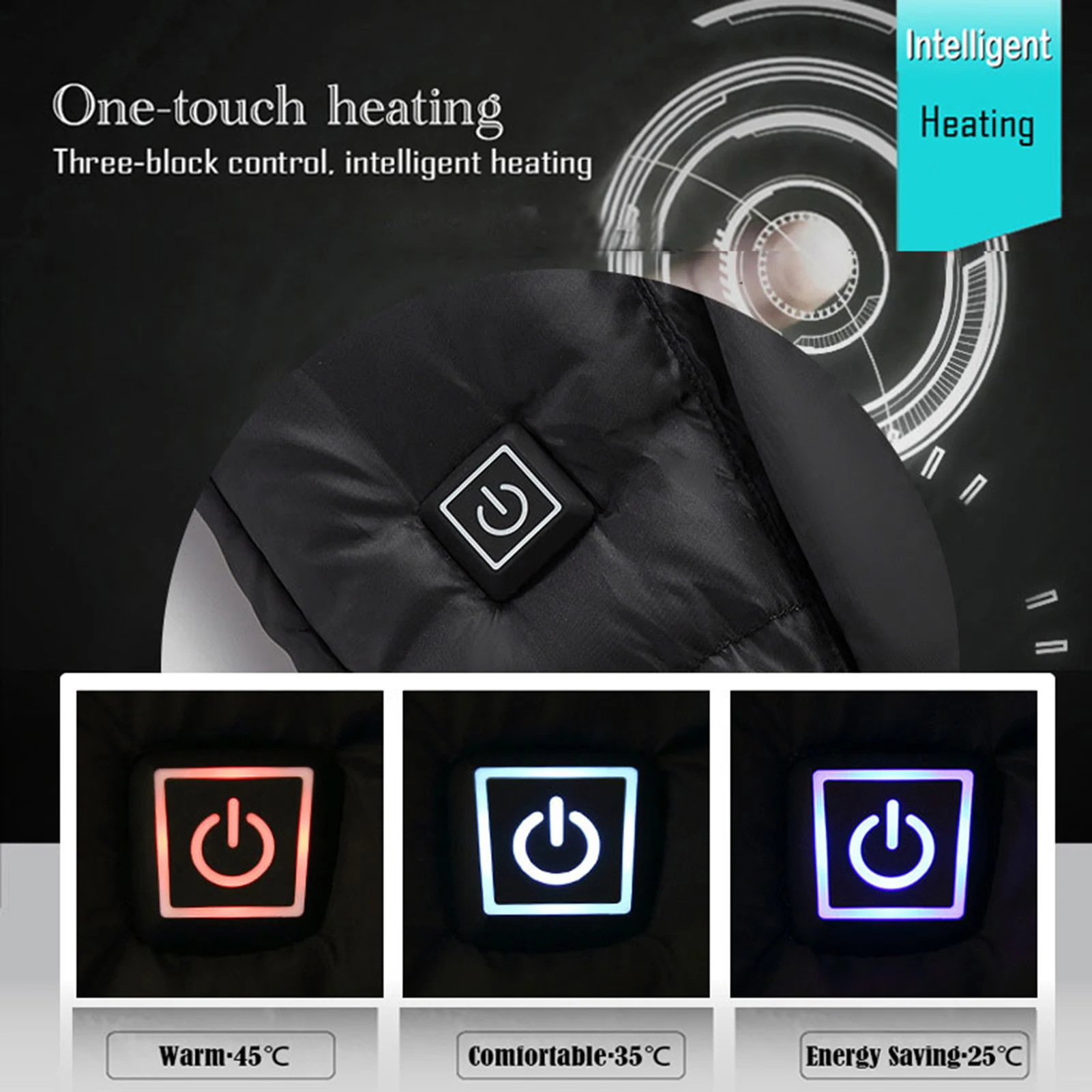 New Winter Warm Vest Men Women Heating Coat Jacket Electric USB Heated Vest for Motorcycle Travelling Skiing Hiking Camping