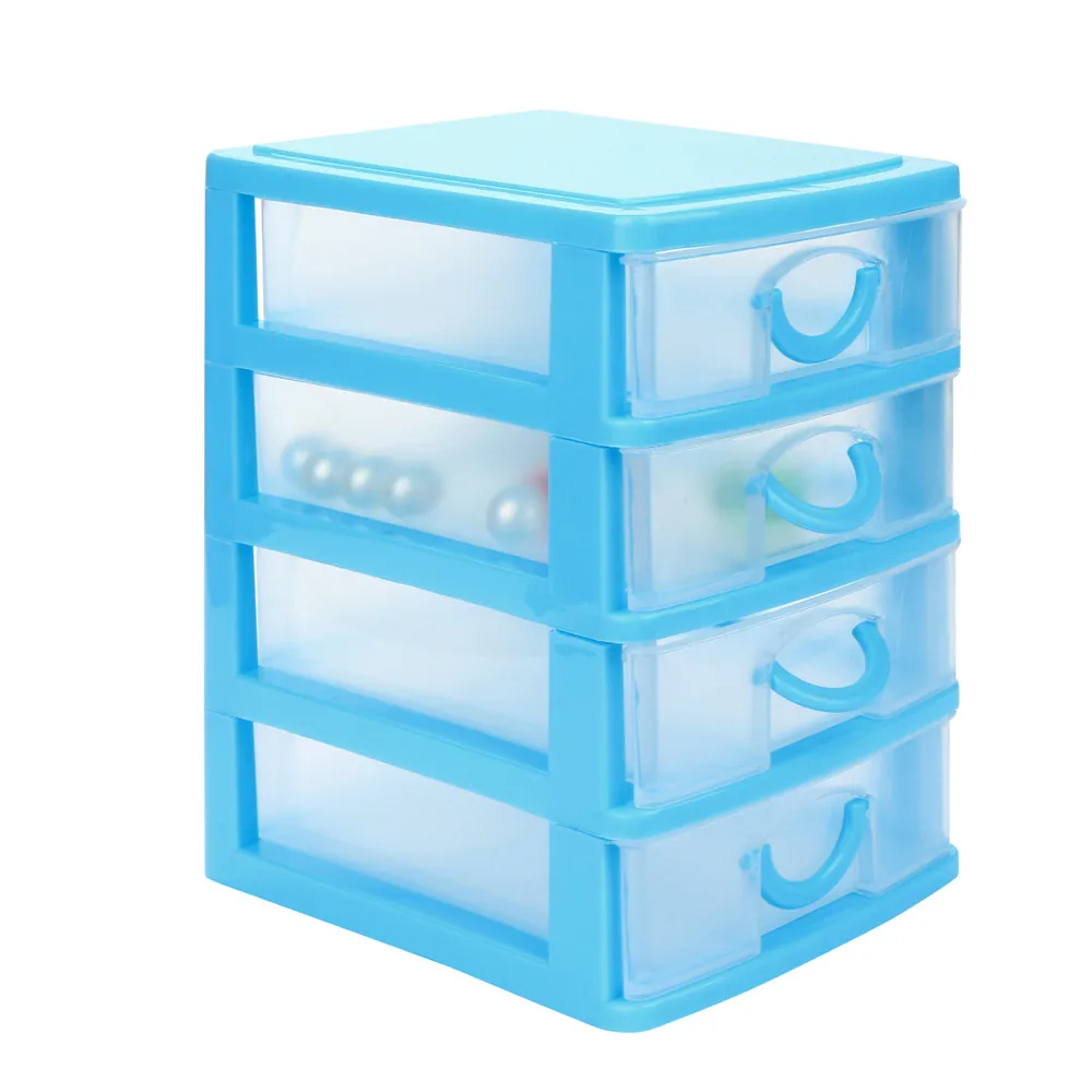 Durable Plastic Mini Desktop Drawer Sundries Case Small Objects Storage Case Box