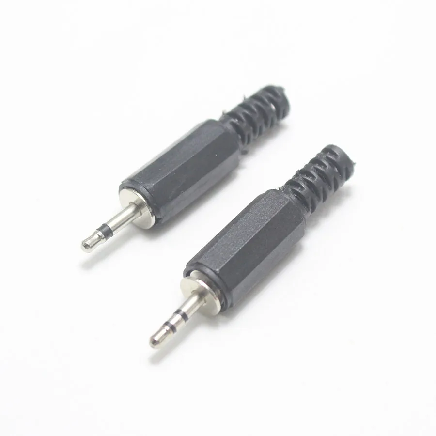 EClyxun 2 пары 2,5/3,5 мм 2 полюса 3 полюса аудио; моно стерео штекер правый угол вилки для телефона гарнитуры