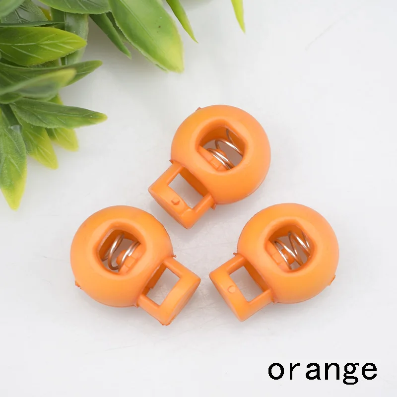 orange 20 шт. Meetee замочек с замочком и замочком, круглые замочки с замочком для спортивной одежды, спортивные ботинки, кружевные аксессуары, F5-2 - Цвет: orange