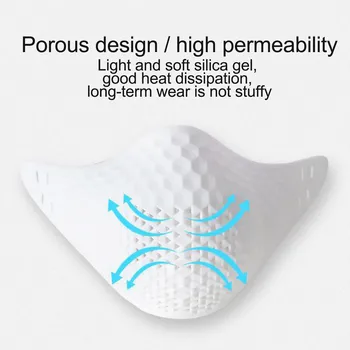 

Mondkapjes Silicone Protective Mask Removable And Washable Filter Purifier Adult Outdoor Washable Breathable Reusable Mascarilla