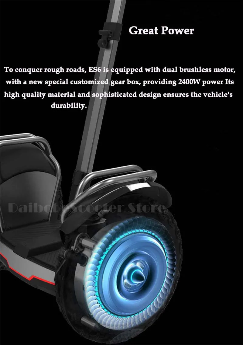 Daibot Off Road Electric Scooter Self Balancing Scooters Double System 1200W2 Adults Skateboard Hoverboard With BluetoothAPP   (29)