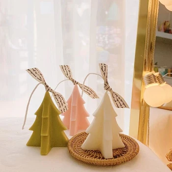 

Christmas Tree Soap Candle Mold DIY Handmade Candle Mold Christmas Decoration For Home DIY Christmas Tree Mold Xmas Gift
