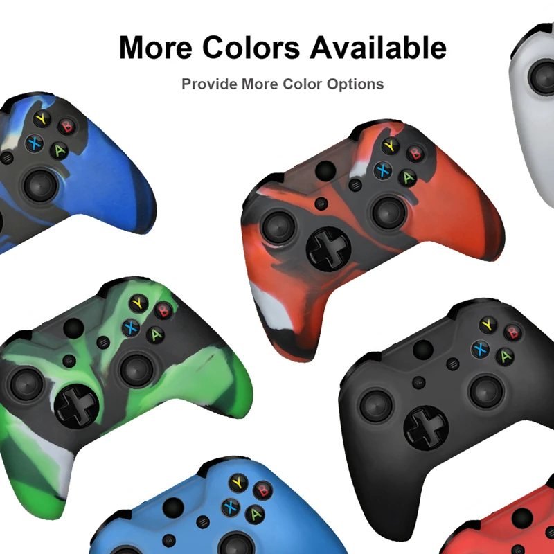 Камуфляжный мягкий силиконовый защитный чехол для геймпада Xbox One|cover case|gamepad casecover
