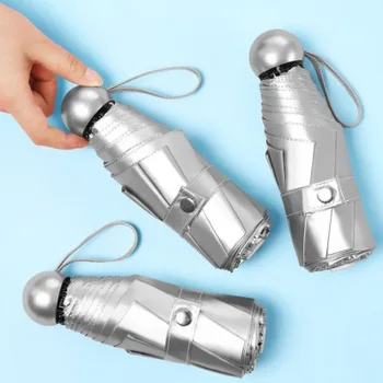 

8 Ribs Pocket Mini Umbrella Rain Windproof Light Folding Portable Anti UV Paraguas Sun Umbrella for Women Men Children