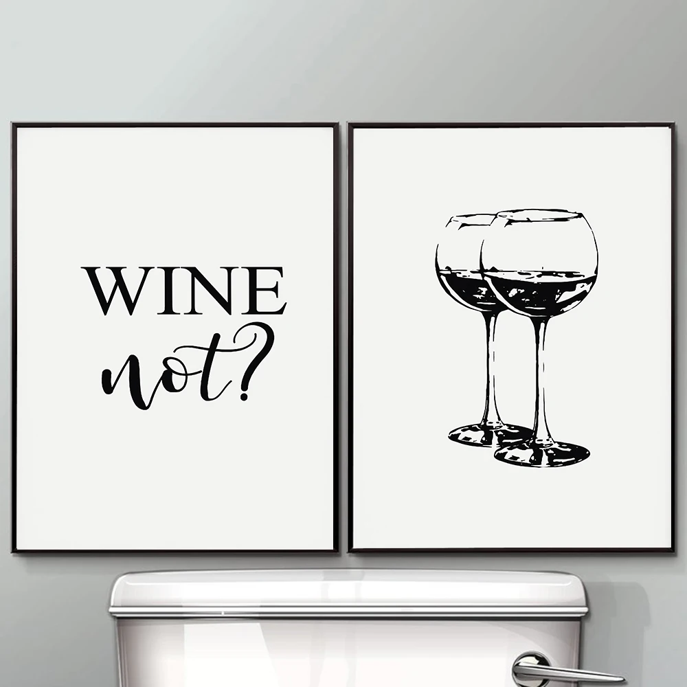 Save-Water-Drink-Quotes-Wall-Art-Wine-Black-Glasses-Posters-and-Prints-Black-White-Funny-Kitchen (1)