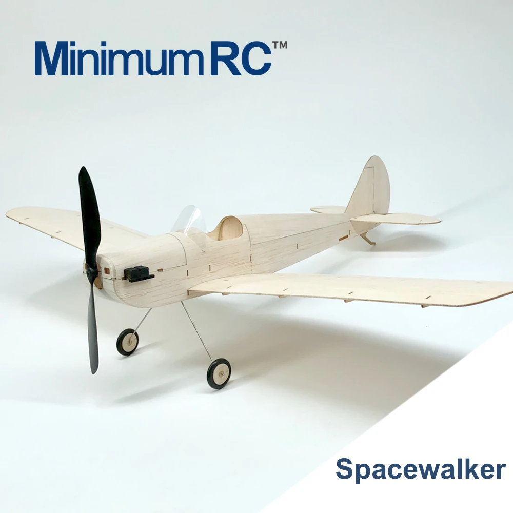 Мини DIY Balsa RC деревянный пропеллер самолет космический ходунок 460 мм разлетное