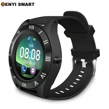 

M11 round screen plug-in cartoon words positioning Bluetooth music information reminder business pedometer smart watch