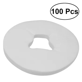 

100PCS Disposable Non Woven Fabric Face Pad Spa Pillow Cover Breathing Space Sheet Cover For Massage Table Facial Care Tools