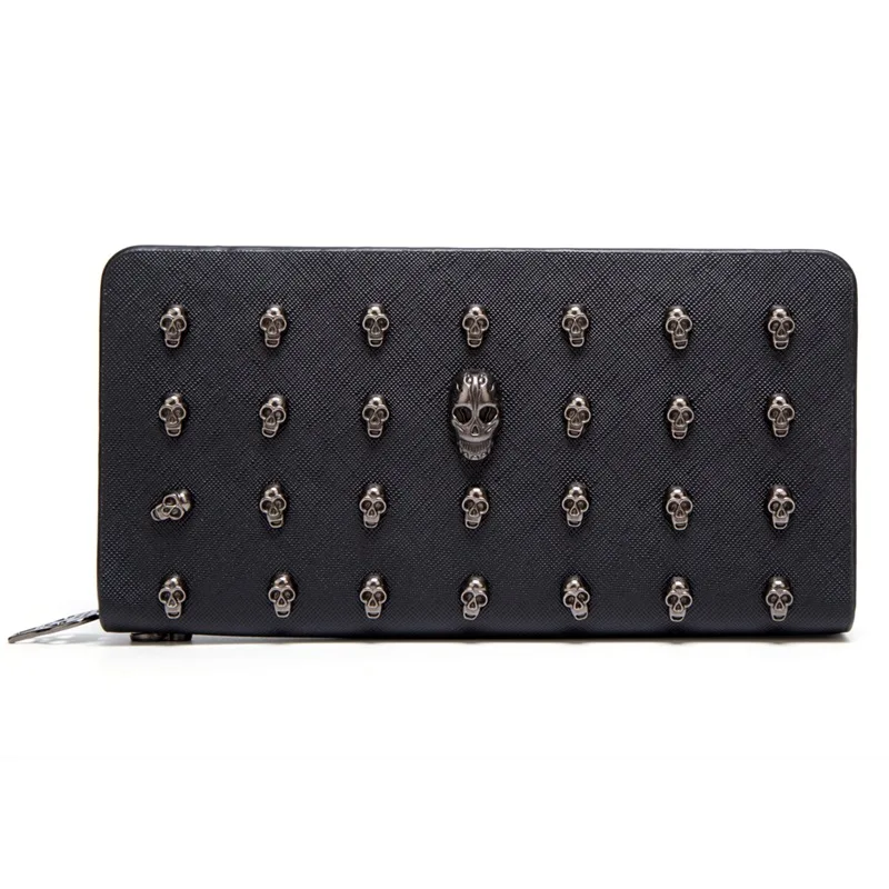 Elegant Skull-Style Women's Wallet – Long Luxury Design Card Holder & Phone Bag