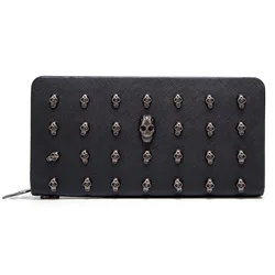 Elegant Skull - Style Women's Wallet - Long Luxury Design Card Holder & Phone Bag (Skull style)