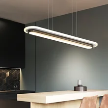 Современные светодиодные кухонные подвесные светильники для столовой, Офисная барная стойка, черно-белая Подвесная лампа, подвесной светильник, блеск