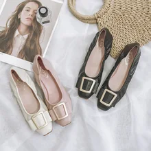 Женская кожаная обувь на плоской подошве; женская обувь на плоской подошве; сезон весна-лето; мягкая подошва; хорошее качество; Удобные однотонные розовые туфли принцессы; размеры 36-41