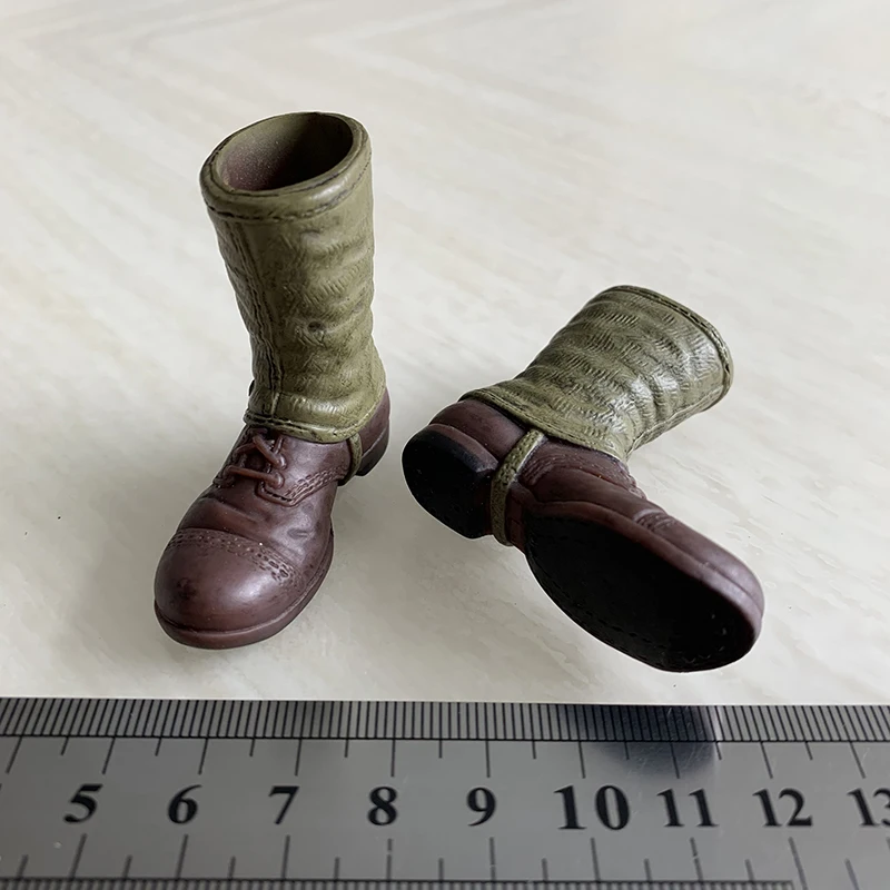 1/6 Scale WWII US Army Military Leggings Boots Model Ranger Soldier Shoes Hollow For 12Inch Male Body Action Figure Toys Doll