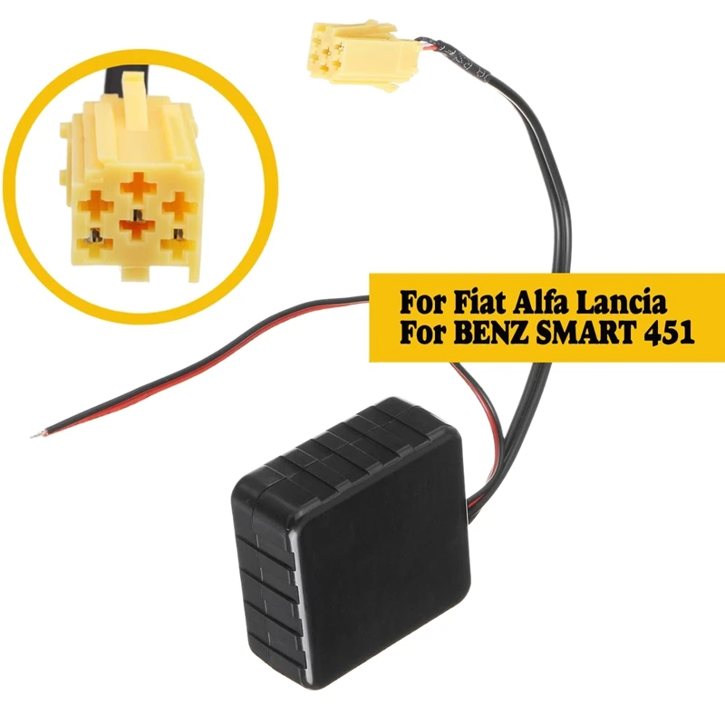 Автомобильный беспроводной модуль Bluetooth адаптер Aux аудио кабель для Fiat/Alfa/Lancia для Benz Smart 451