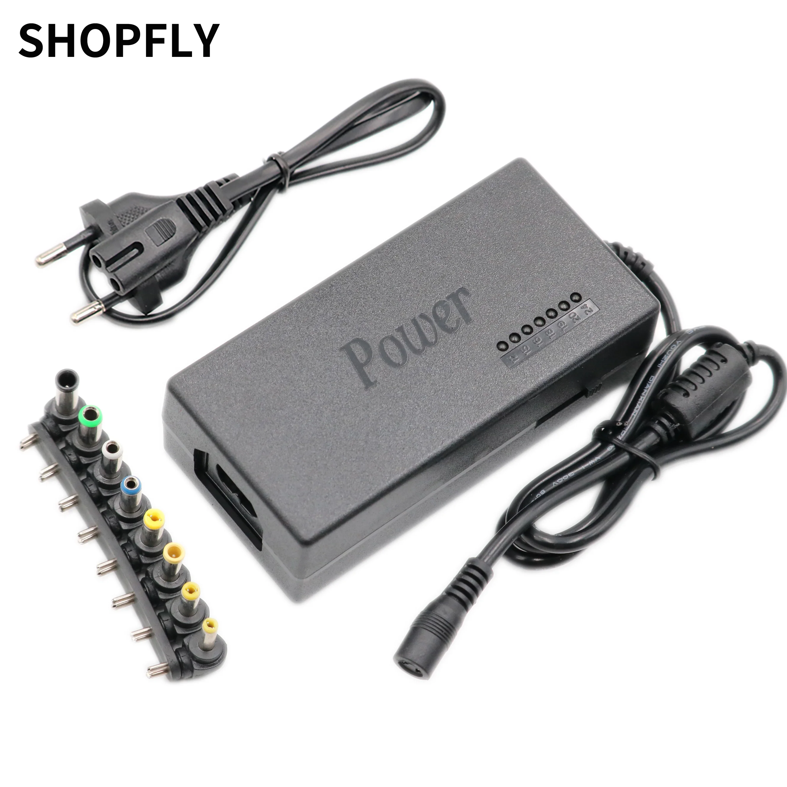 DC 12V/15V/16V/18V/19V/20V/24V 4-5A 96W Ноутбук AC универсальный адаптер питания зарядное