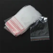 

100pcs/pack Jewelry 5x7/6x4cm Ziplock Zipped Lock Reclosable Plastic Poly Clear Bags