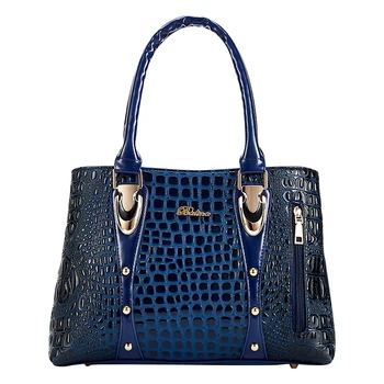 

Women's Luxury Shoulder Bags Leather Handbag for Ladies Crocodile Pattern Daily Tote Bags Large Capacity Female Messenger Bags