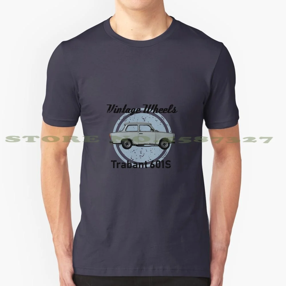 Vintage Wheels-Trabant 601S Summer Funny T Shirt Per Uomo Donna Car Cars Auto Tedesca Vintage Classic 60S 70S 80S Anni '60