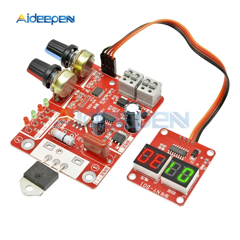 portable arc welder 40A/100A Spot Welding Machine Control Board Welder AC 110V 220V to 9V Transformer Controller Board Timing Current Time Current soldering iron station Welding Equipment