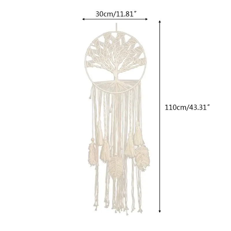 

Nordic Style Macrame Woven Wall Hanging Tapestry Handmade Boho Room Home Decor 448A