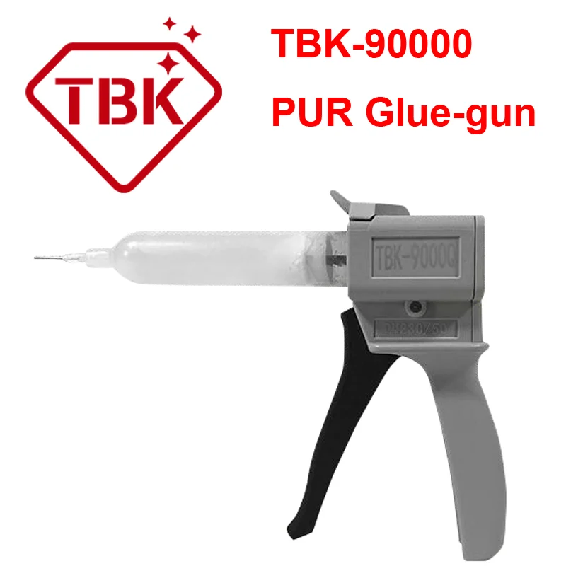 TBK-90000 клей-пистолет и Пур клей для безрамочные дисплеи или iPhone задняя крышка