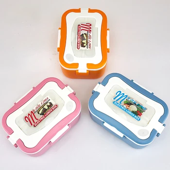 

Electric Lunch Box Electric Stainless Steel Inner Pot Lunch Box Set Portable Heated Food Warmer Box 12V/24V/220V for Car/Truck