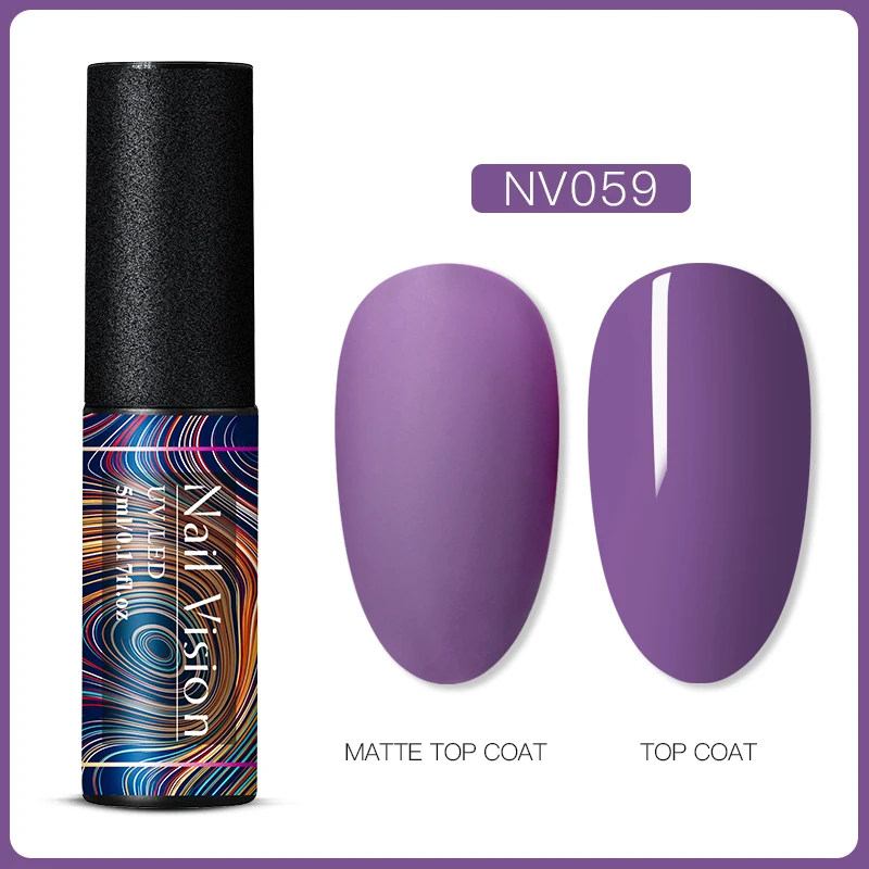 Nail Vision 5 мл УФ-гель для ногтей полуперманентный замачиваемый УФ-гель лак для ногтей гель-краска для ногтей для маникюра матовый топ необходим - Цвет: S06654