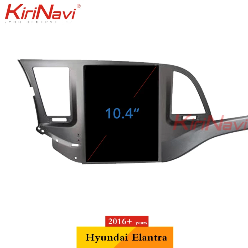 Flash Deal KiriNavi Vertical Screen Tesla Style 10.4" Android 8.1 Car Radio For Hyundai Elantra Auto GPS Navigation Car Dvd Player 2016+ 4G 1