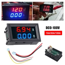 

High Quality DC 100V 10-100A Digital Voltmeter Ammeter Mini Amp Volt Tester with Dual LED Display Voltage Current Gauge Detector