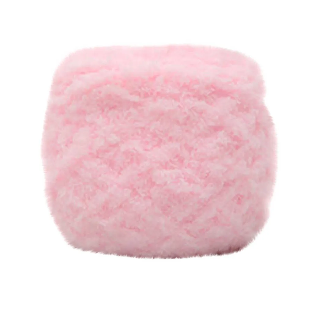 1Pc Soft Cotton Blended Yarn Chunky Hand Knitting Crochet Baby Yarn Knit DIY Hat Scarf Slippers Coral Fleece 50G