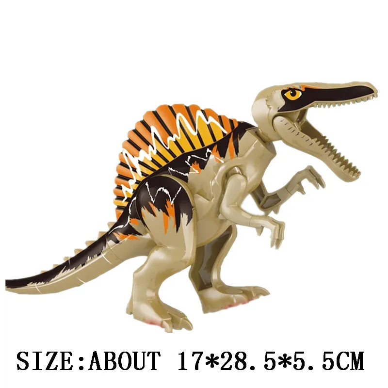 2 шт. Парк Юрского периода Раптор динозавры Tanystropheus спинозавр Indoraptor Baryonyx фигурки строительные блоки кирпичи детские игрушки