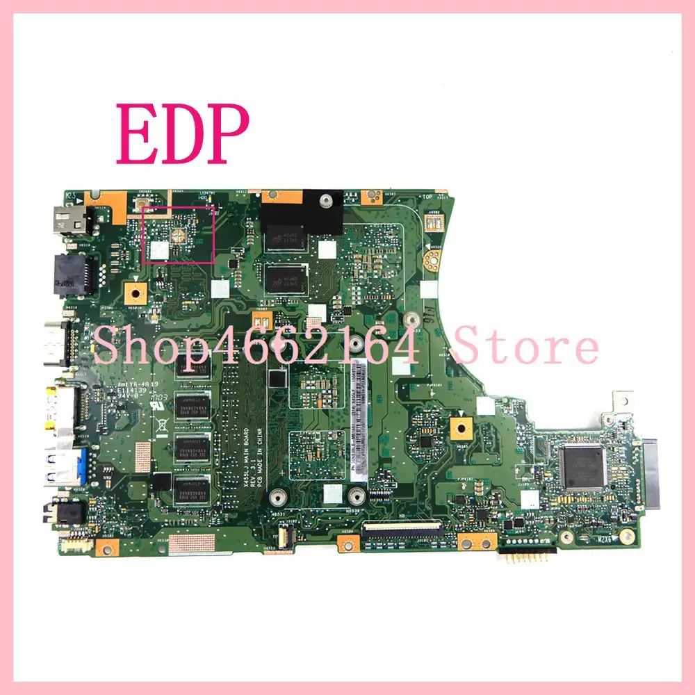  X455LF 4GB RAM I5-5200 CPU REV:3.1 EDP motherboard For ASUS X455L X455LF X455LJ X455LB X455LD A455L